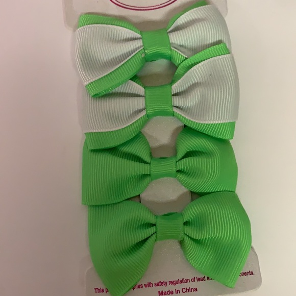 Colorful Grosgrain Bow Clip Set - Picture 4 of 7